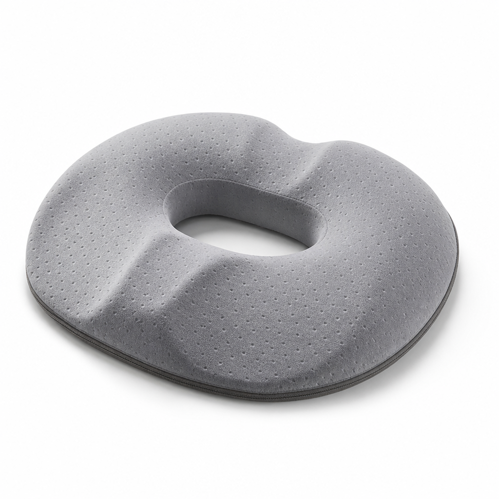 Contoured Memory Foam Seat Cushion (Removable Machine-Washable Cover)
