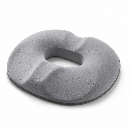 Contoured Memory Foam Seat Cushion (Removable Machine-Washable Cover)