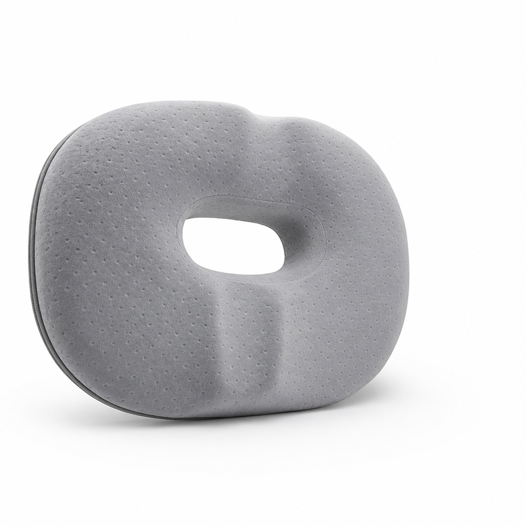 Contoured Memory Foam Seat Cushion (Removable Machine-Washable Cover)
