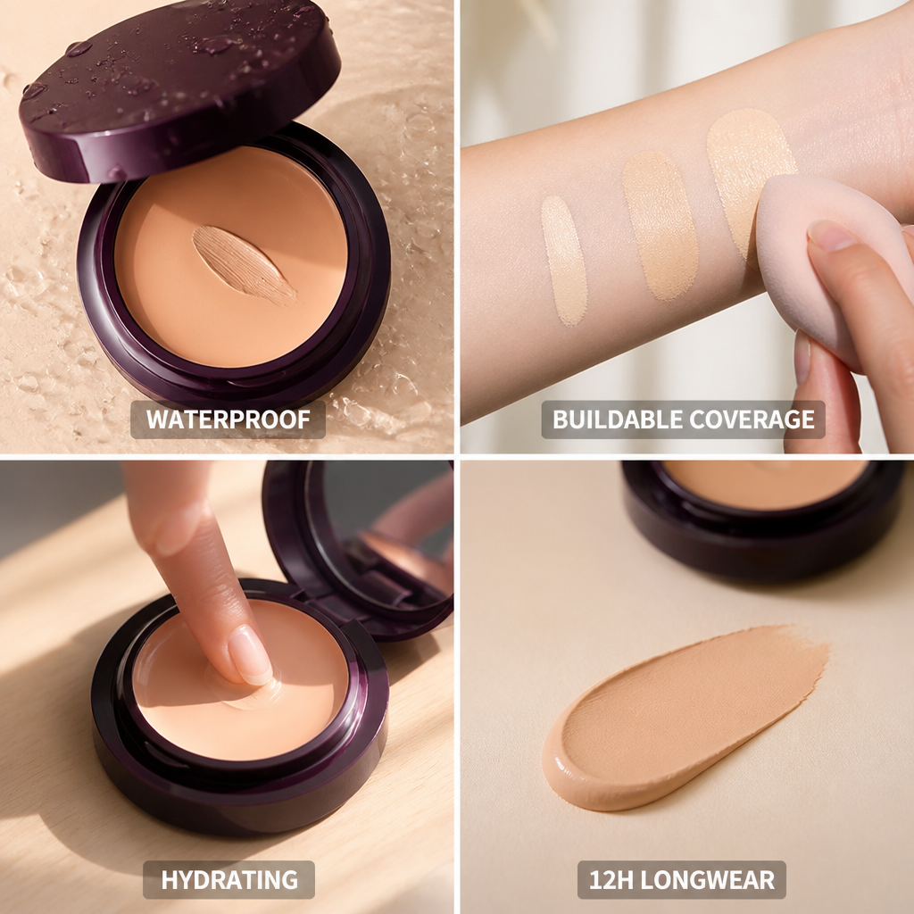 Cream Concealer 12H Waterproof Hydrating Buildable