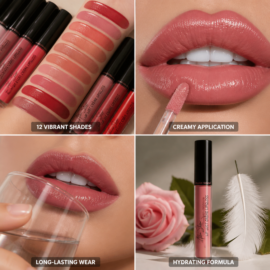 Cream Lipstick Creamy Hydrating Long-Lasting 12 Shades