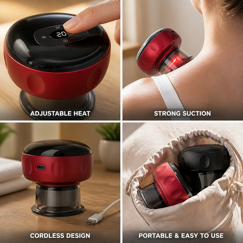 Cupping Set Cordless Adjustable Heat & Variable Suction