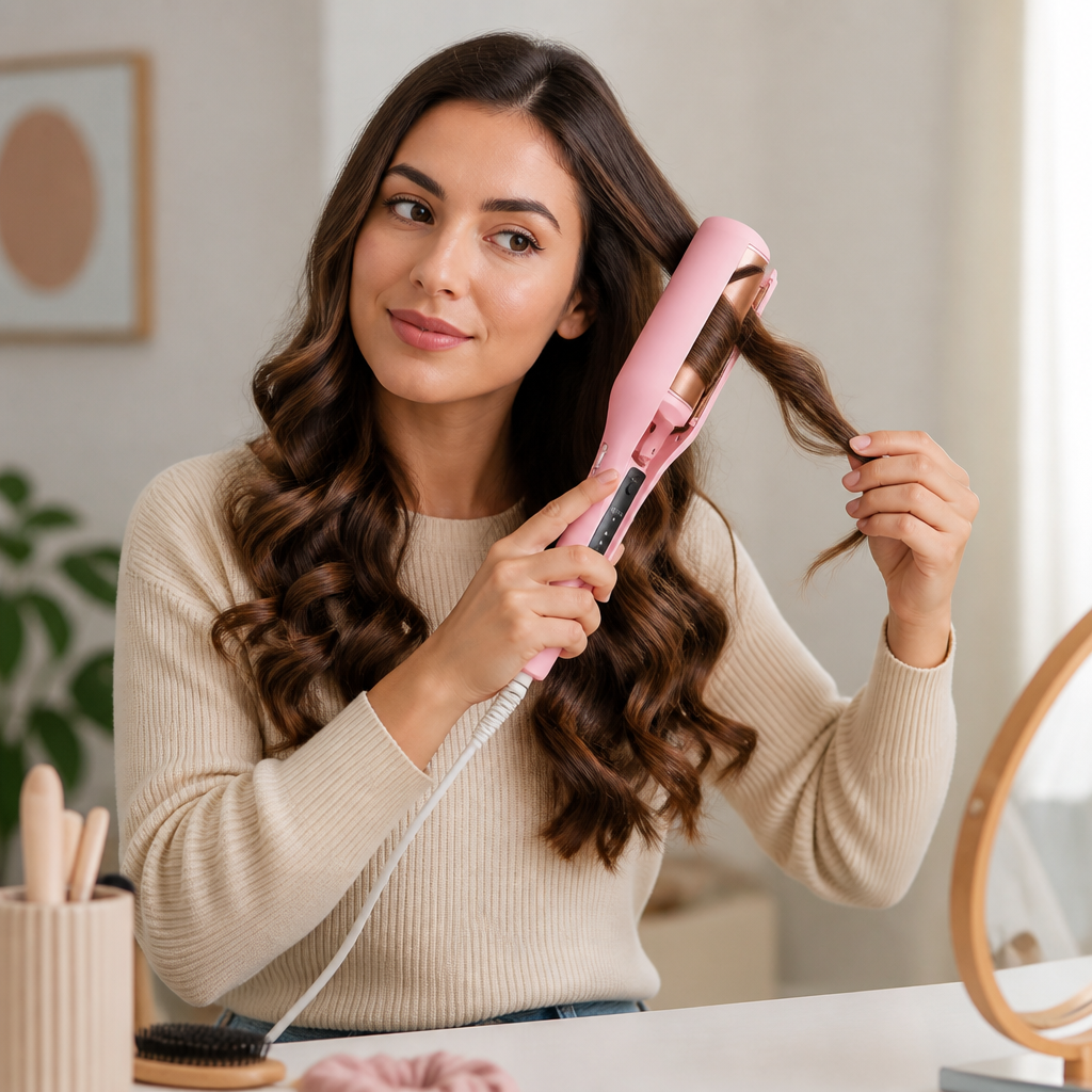 Curling Wand Rapid Heating Anti-Frizz Ceramic & Silicone Guard