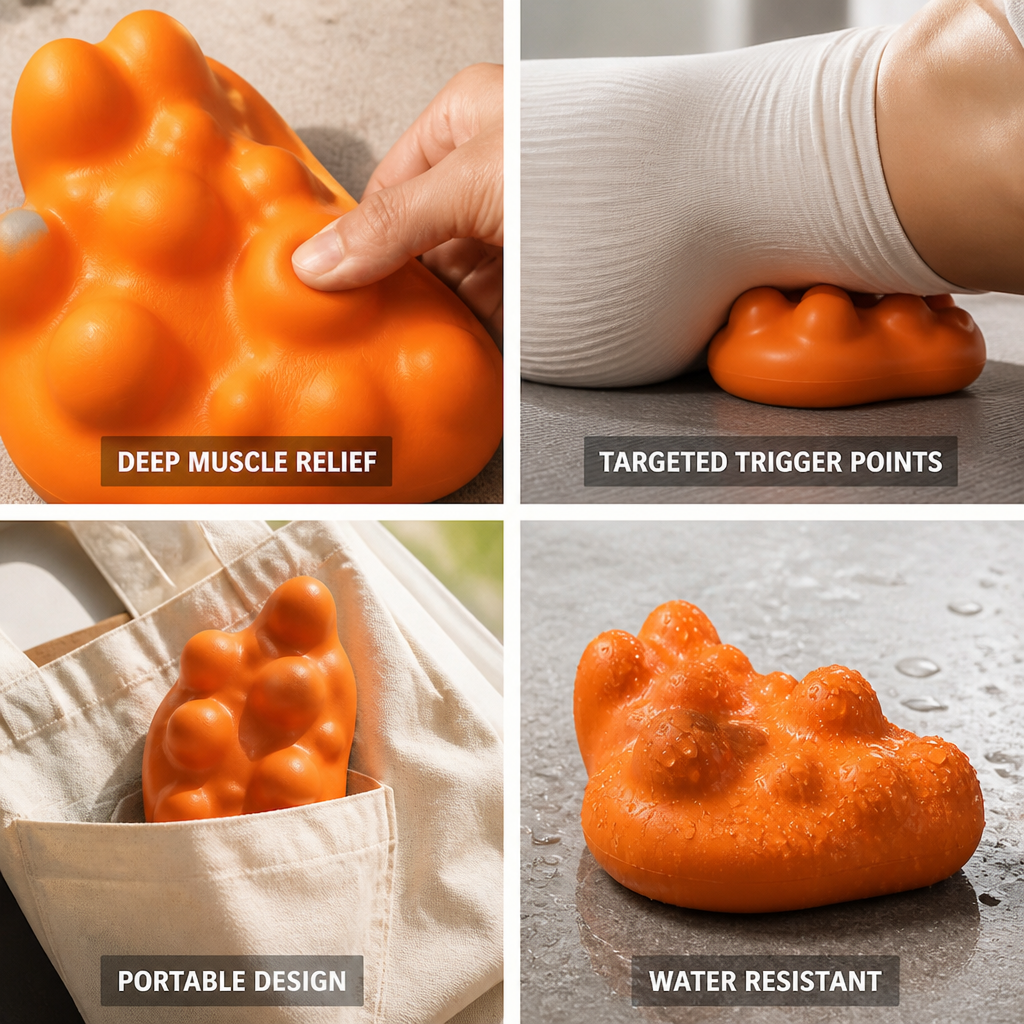 Deep Muscle Massager 14 Trigger Points Ergonomic & Portable