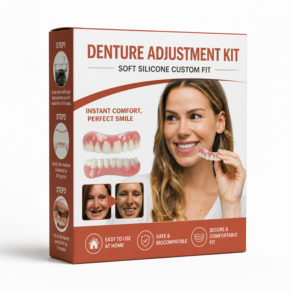 Denture Adjustment Kit Soft Silicone Custom Fit