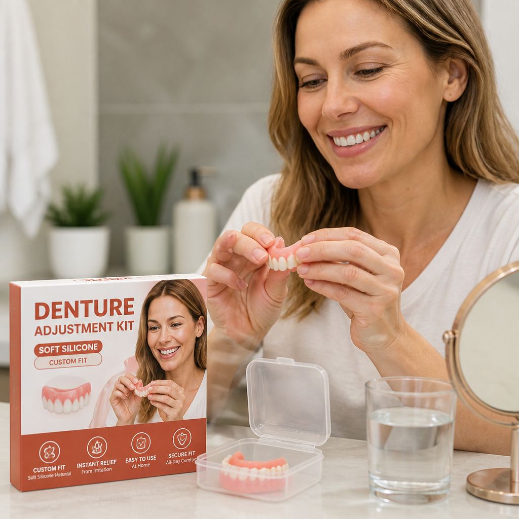 Denture Adjustment Kit Soft Silicone Custom Fit