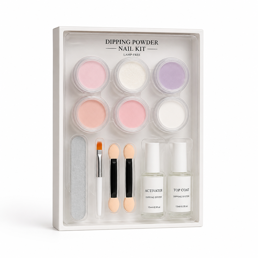 Dipping Powder Nail Kit Lamp-Free Tools & Top Coat