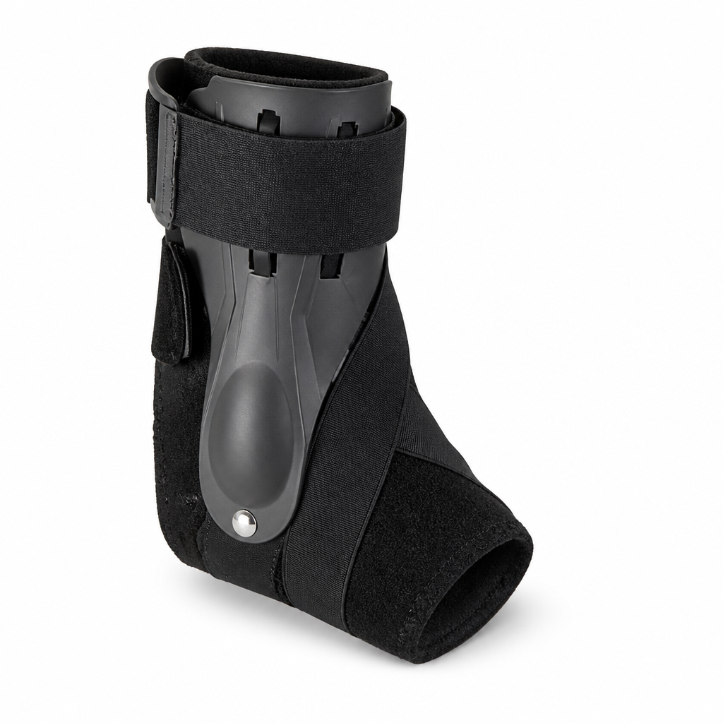 Dual Support Plates X-Band Ankle Brace With Adjustable Strap