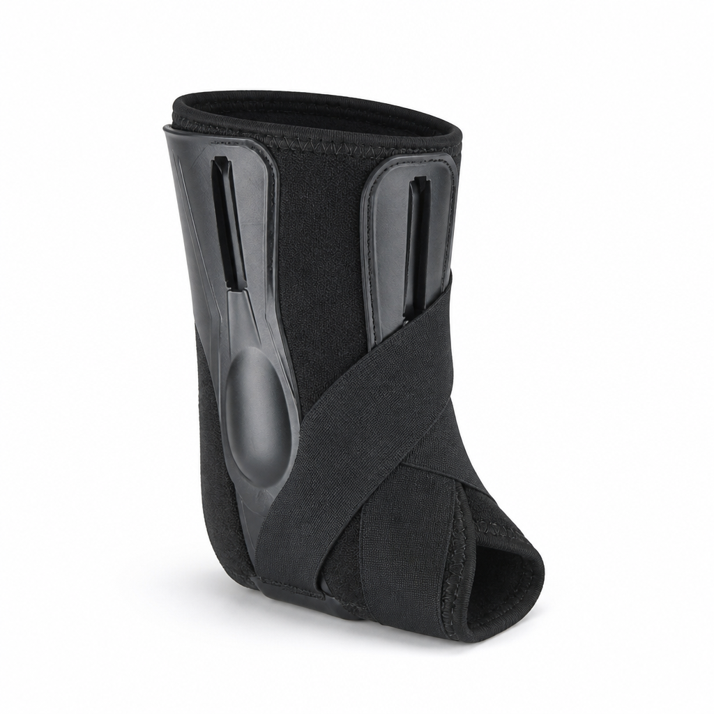 Dual Support Plates X-Band Ankle Brace With Adjustable Strap