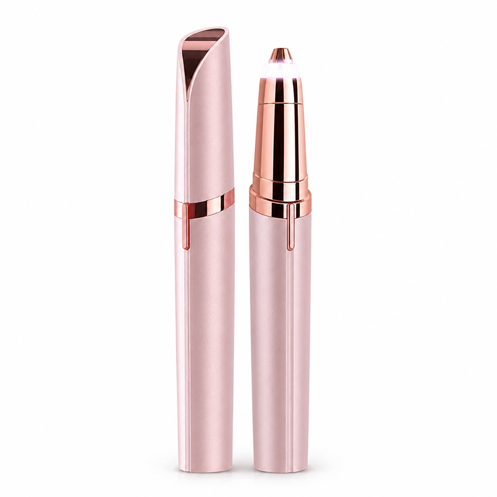Electric Eyebrow Trimmer Precision LED 18K Gold-Plated Tip
