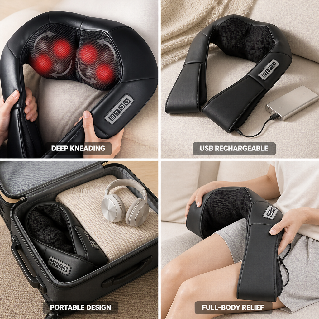 Electric Massager Handheld Whole-Body USB Rechargeable
