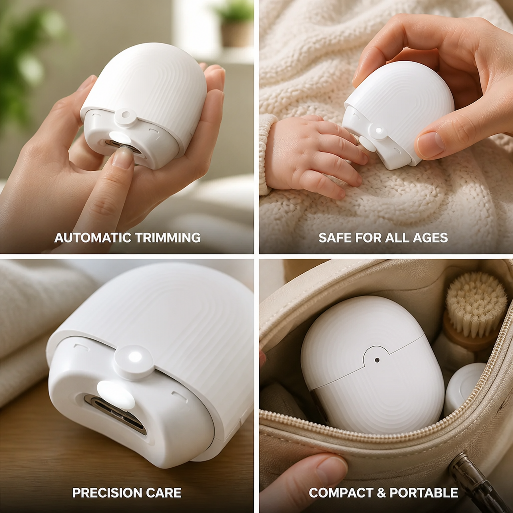 Electric Nail Trimmer Automatic Child-Safe Multi-Use