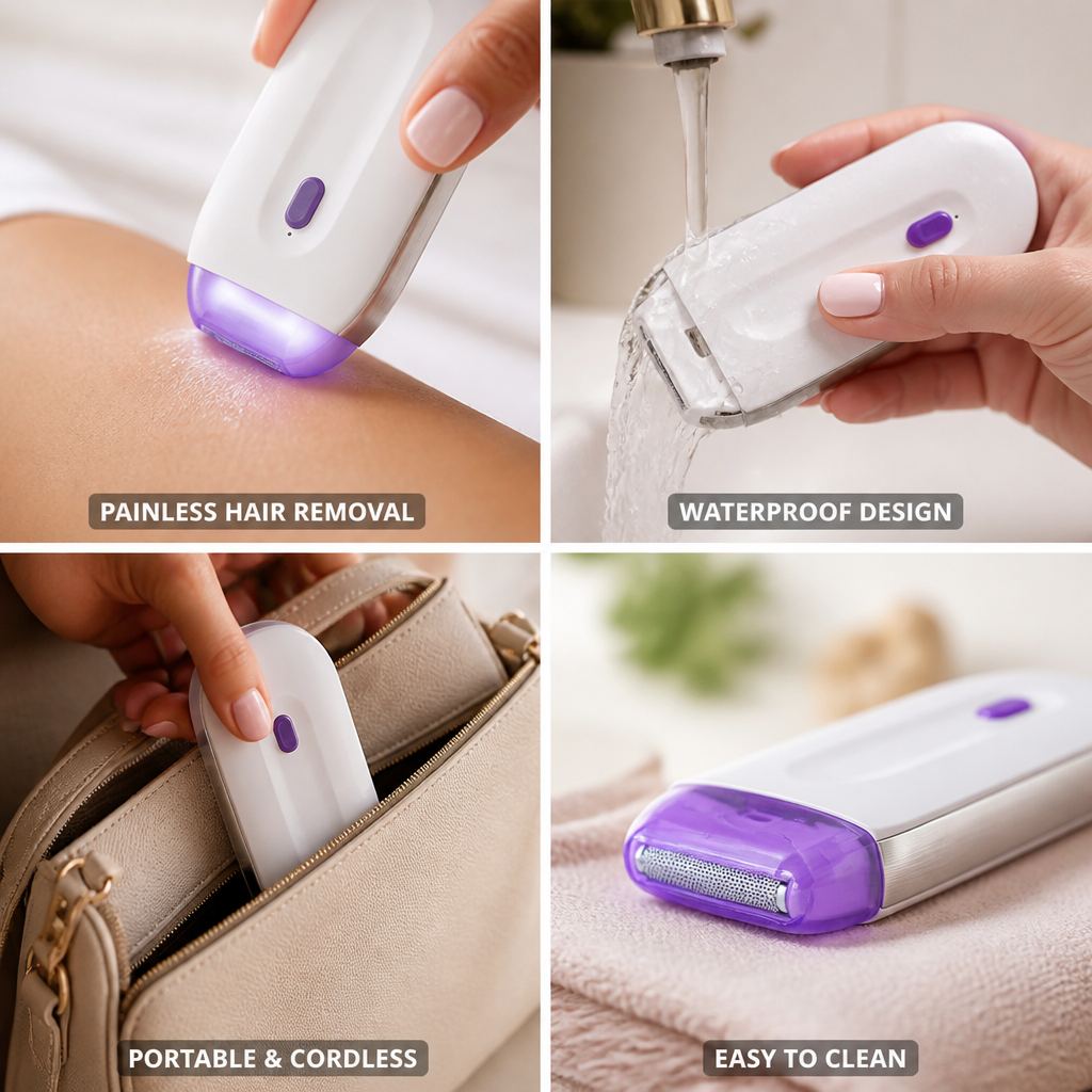 Epilator Cordless Rechargeable Face & Body