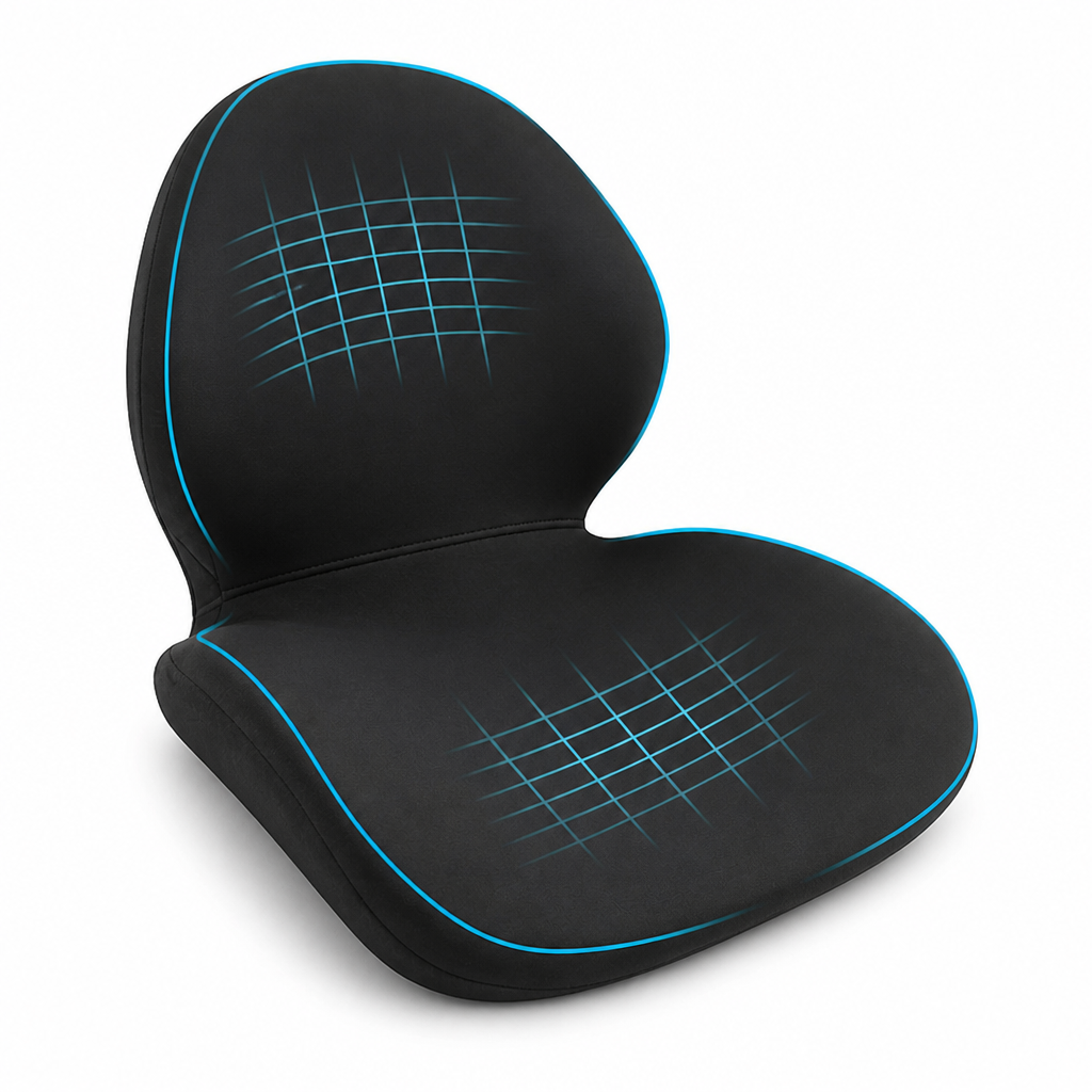 Ergonomic Contoured Breathable Seat Cushion (Non-Slip Base)