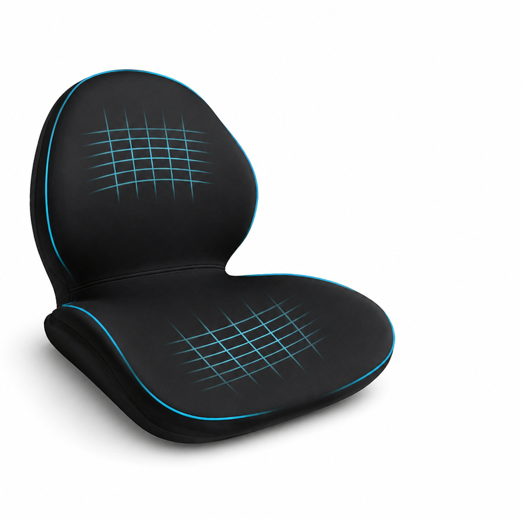 Ergonomic Contoured Breathable Seat Cushion (Non-Slip Base)