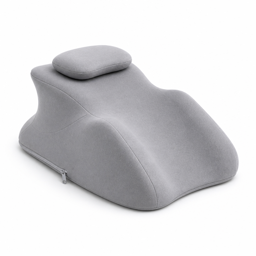 Ergonomic Wedge Memory Foam Positioning Pillow (Removable Neck Pillow)