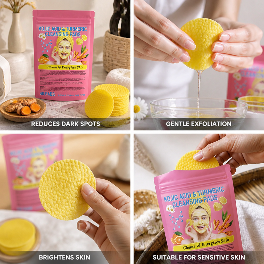 Exfoliating Pads Turmeric & Kojic Acid Gentle Brightening