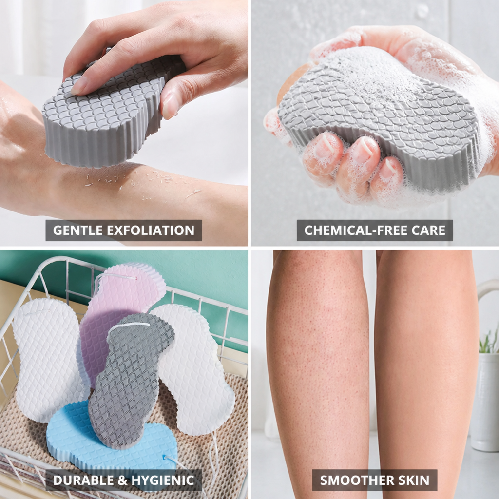 Exfoliating Sponge Ultra-Soft Gentle & Chemical-Free