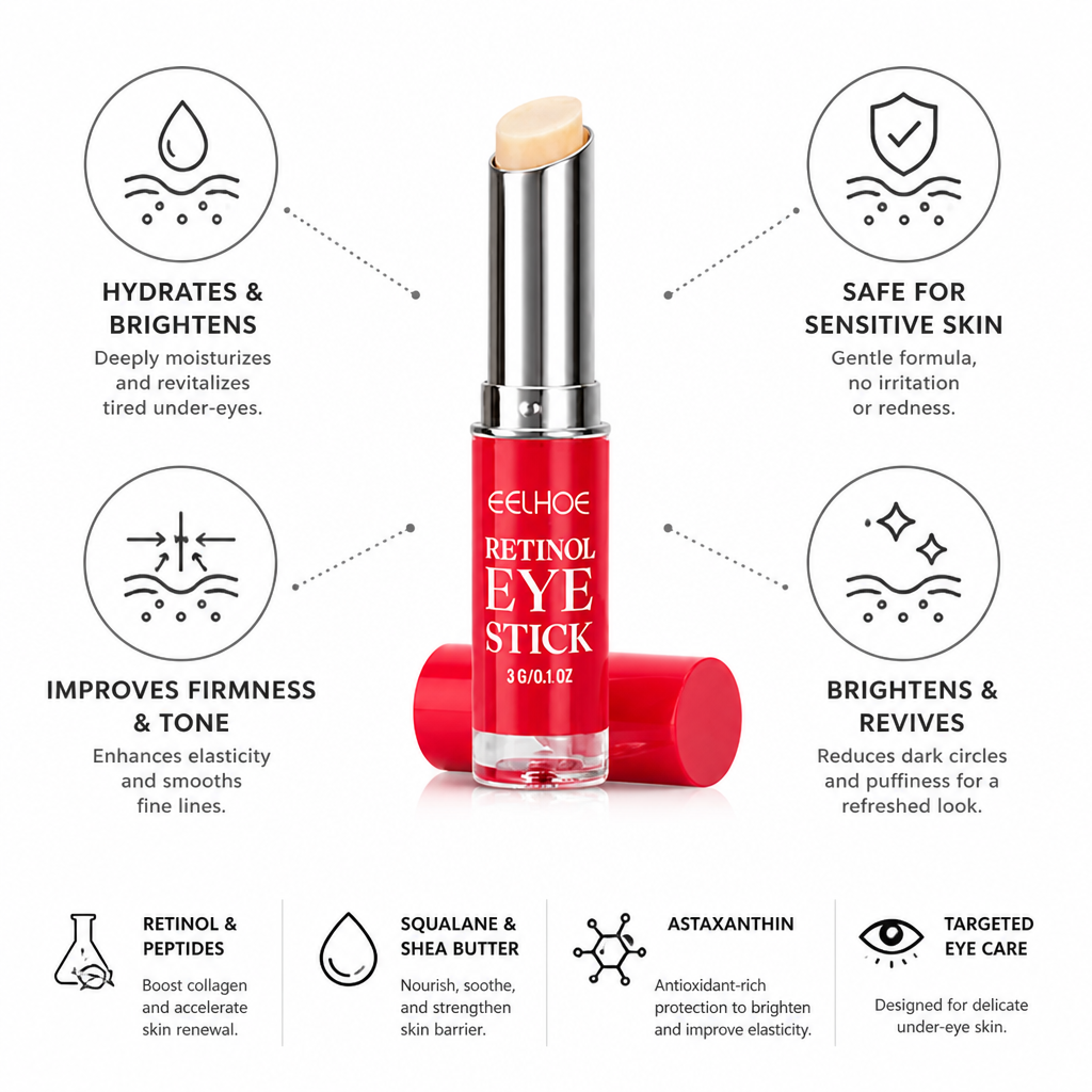 Eye Cream Stick Retinol & Astaxanthin Squalane