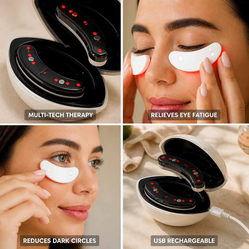 Eye Massager EMS & Red Light USB Rechargeable