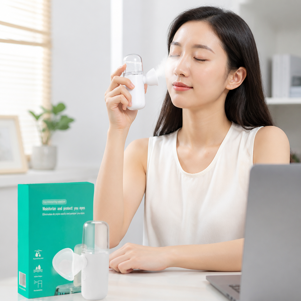 Eye Mist Sprayer Ultrafine Mist Leak-Proof Tank USB Rechargeable