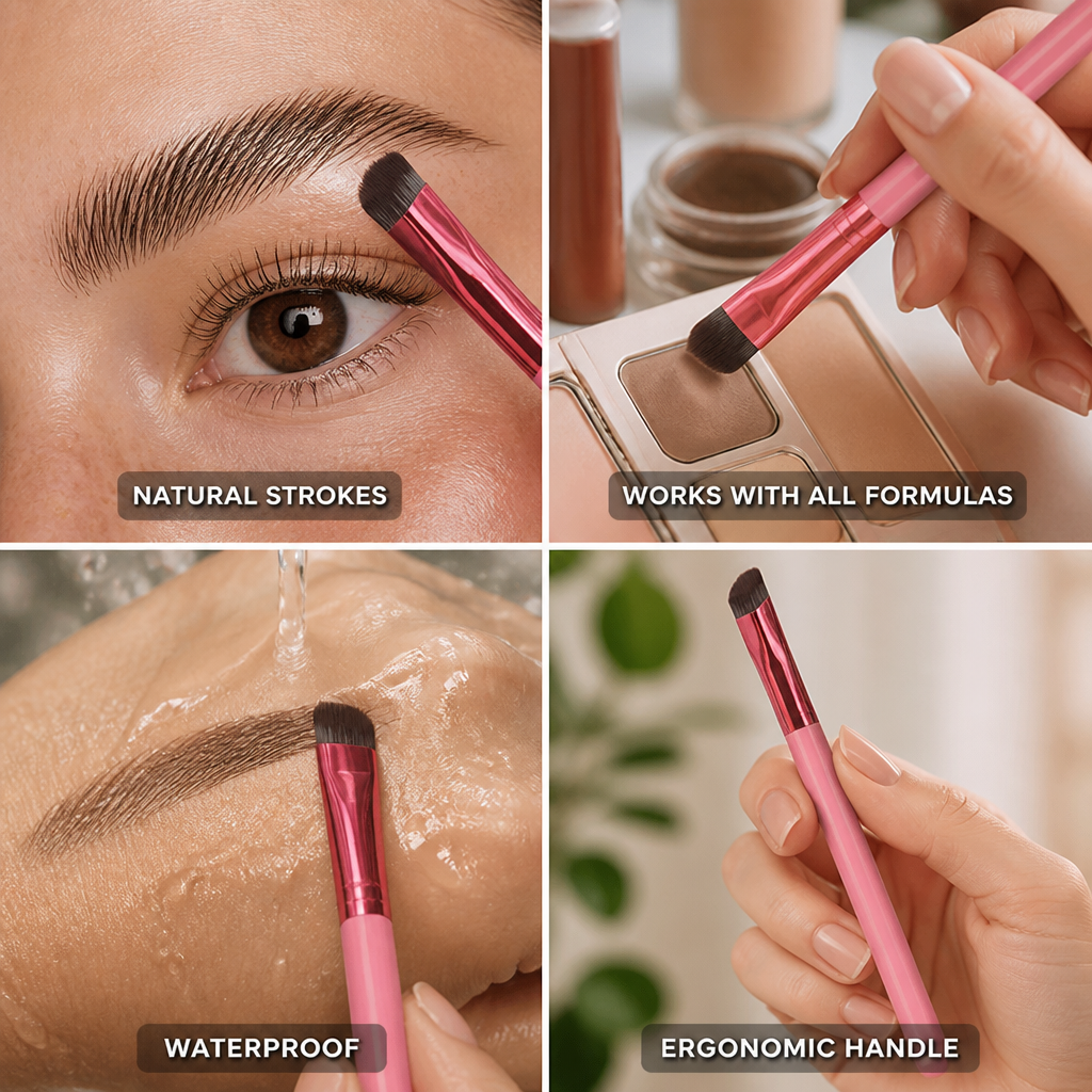 Eyebrow Brush 4D Hair Stroke Ultra-Fine Bristles