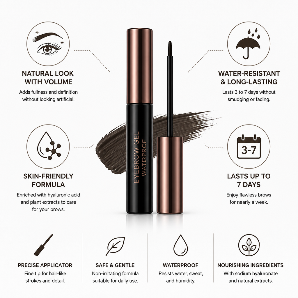 Eyebrow Gel Water-Resistant & Long-Lasting Hyaluronic Acid Formula