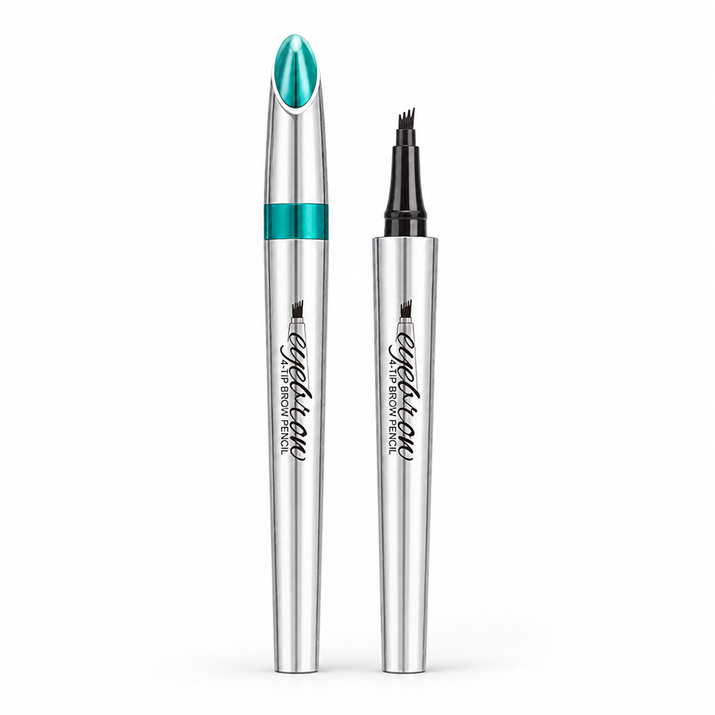 Eyebrow Pencil 3D 4-Point Tip Natural-Looking Waterproof & Smudge-Proof