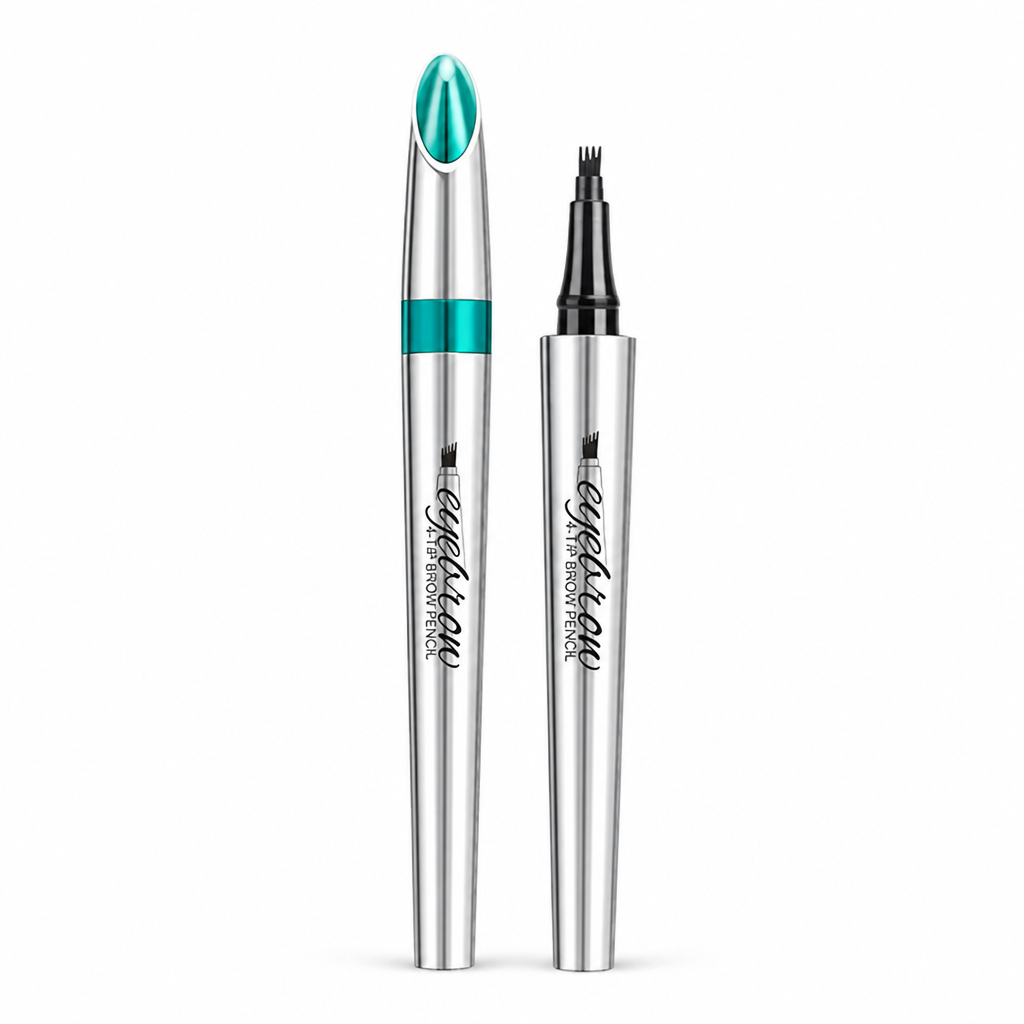 Eyebrow Pencil 3D 4-Point Tip Natural-Looking Waterproof & Smudge-Proof