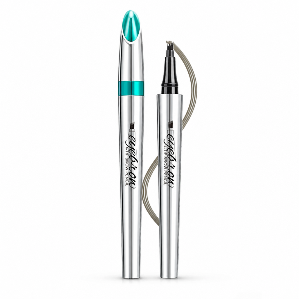 Eyebrow Pencil 3D 4-Point Tip Natural-Looking Waterproof & Smudge-Proof