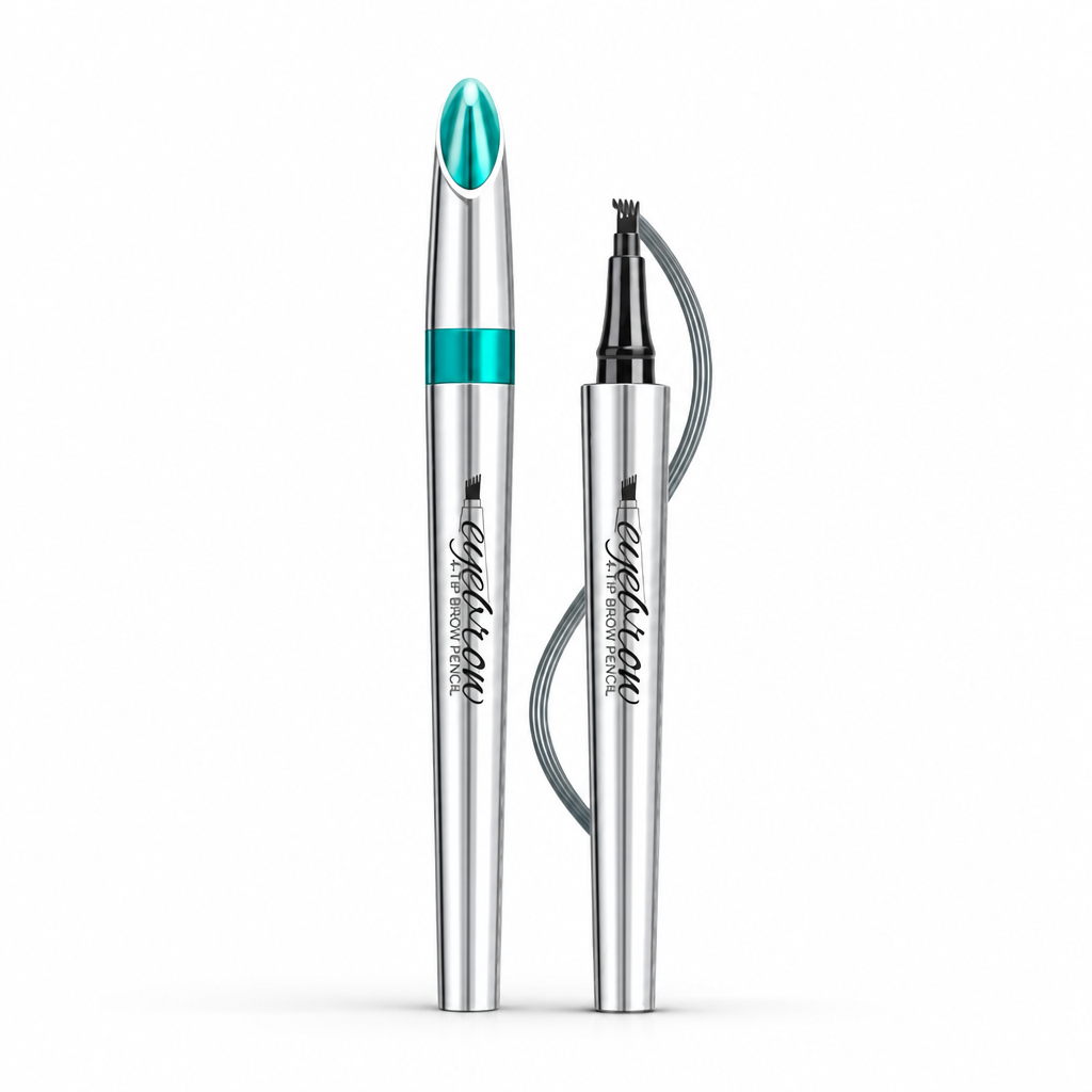 Eyebrow Pencil 3D 4-Point Tip Natural-Looking Waterproof & Smudge-Proof