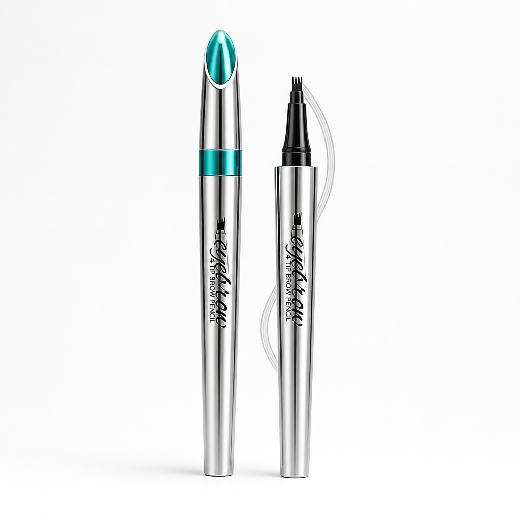 Eyebrow Pencil 3D 4-Point Tip Natural-Looking Waterproof & Smudge-Proof