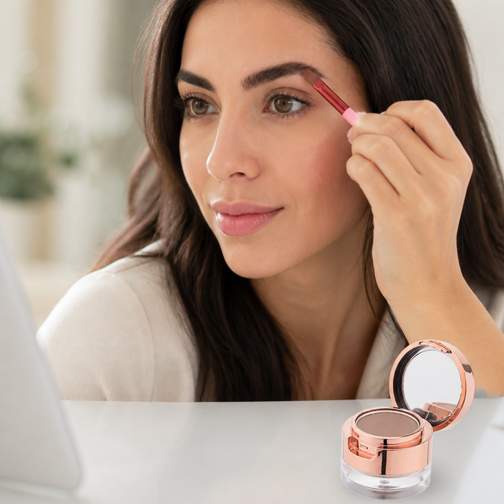 Eyebrow Pencil Angled Brush Smudge-Proof & Long-Lasting
