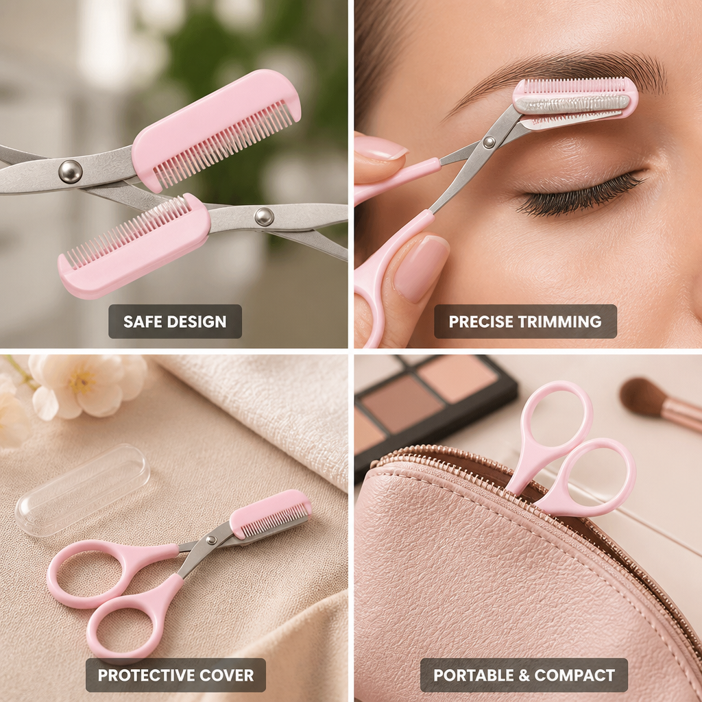Eyebrow Scissors Comb Guard & Protective Cover