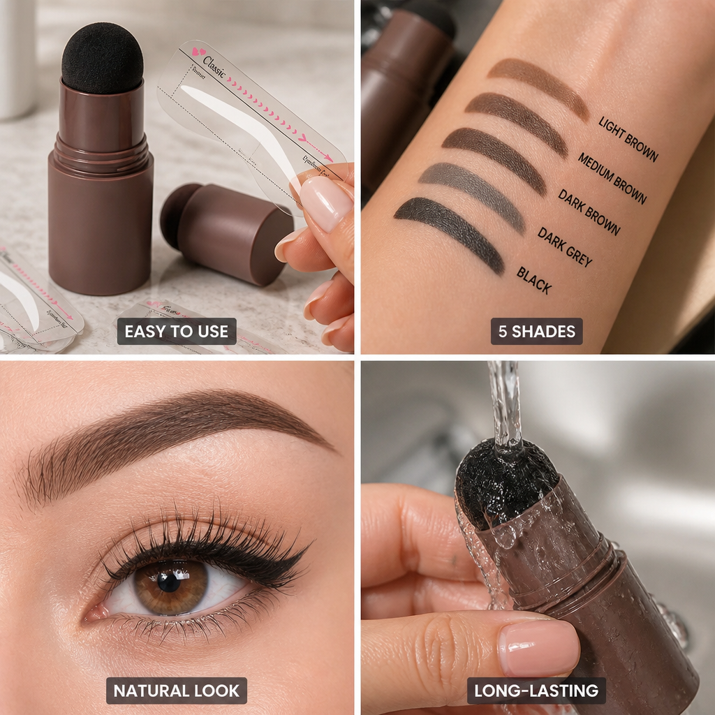 Eyebrow Stamp Kit Hypoallergenic 5 Shades