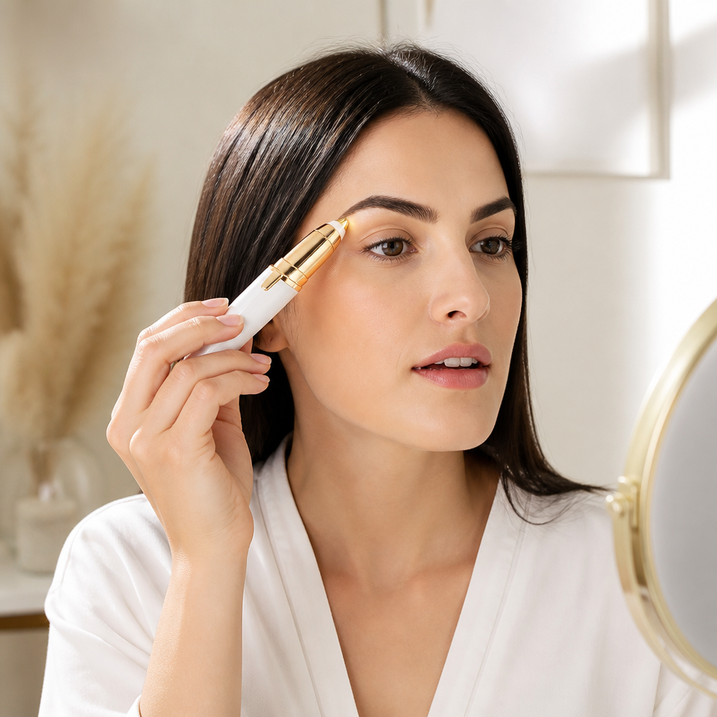 Eyebrow Trimmer Precision Painless Gold-Plated & Hypoallergenic