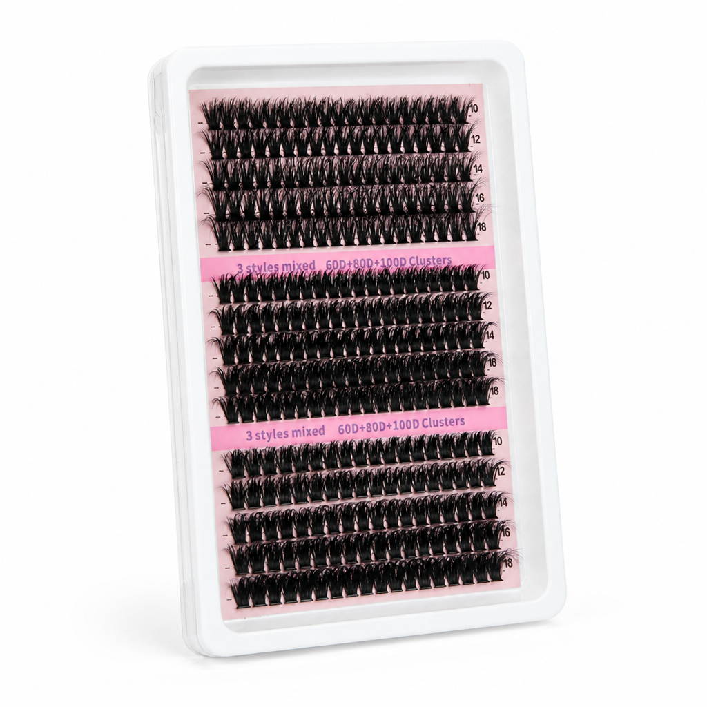 Eyelash Clusters 5D Volume Mixed Lengths