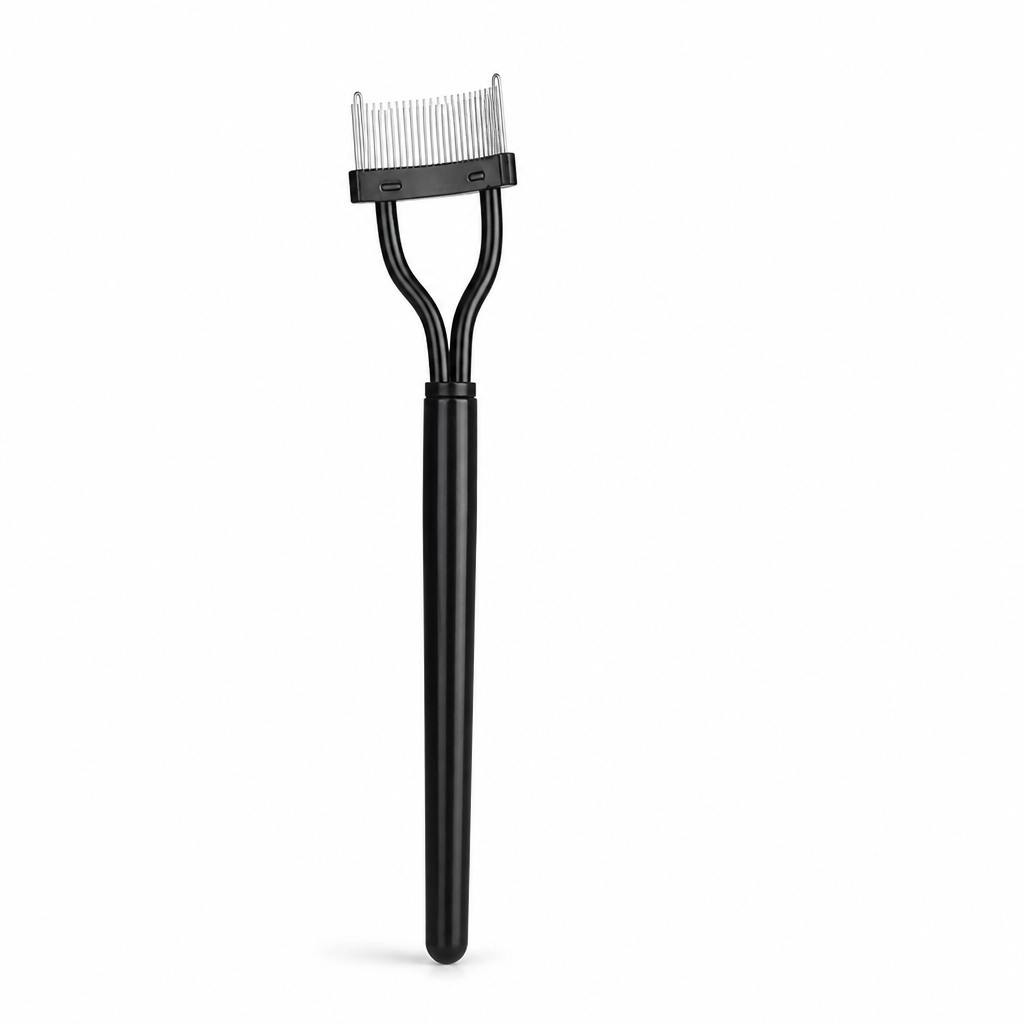 Eyelash Comb Stainless Steel Curved Fine Teeth
