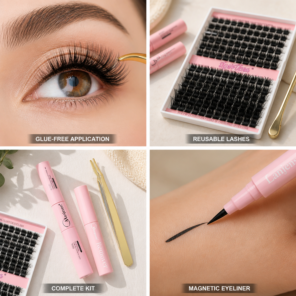 Eyelash Extension Kit Magnetic Eyeliner & Reusable Lashes