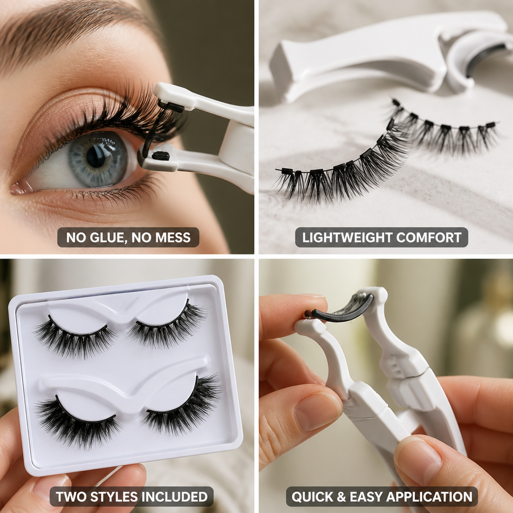 Eyelash Kit Magnetic Lightweight Glue-Free Dual Styles