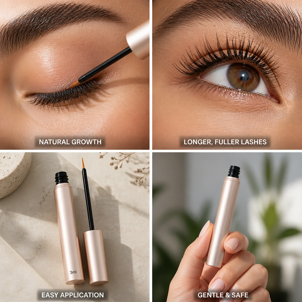Eyelash Serum Promotes Natural Growth Thicker & Fuller Lashes