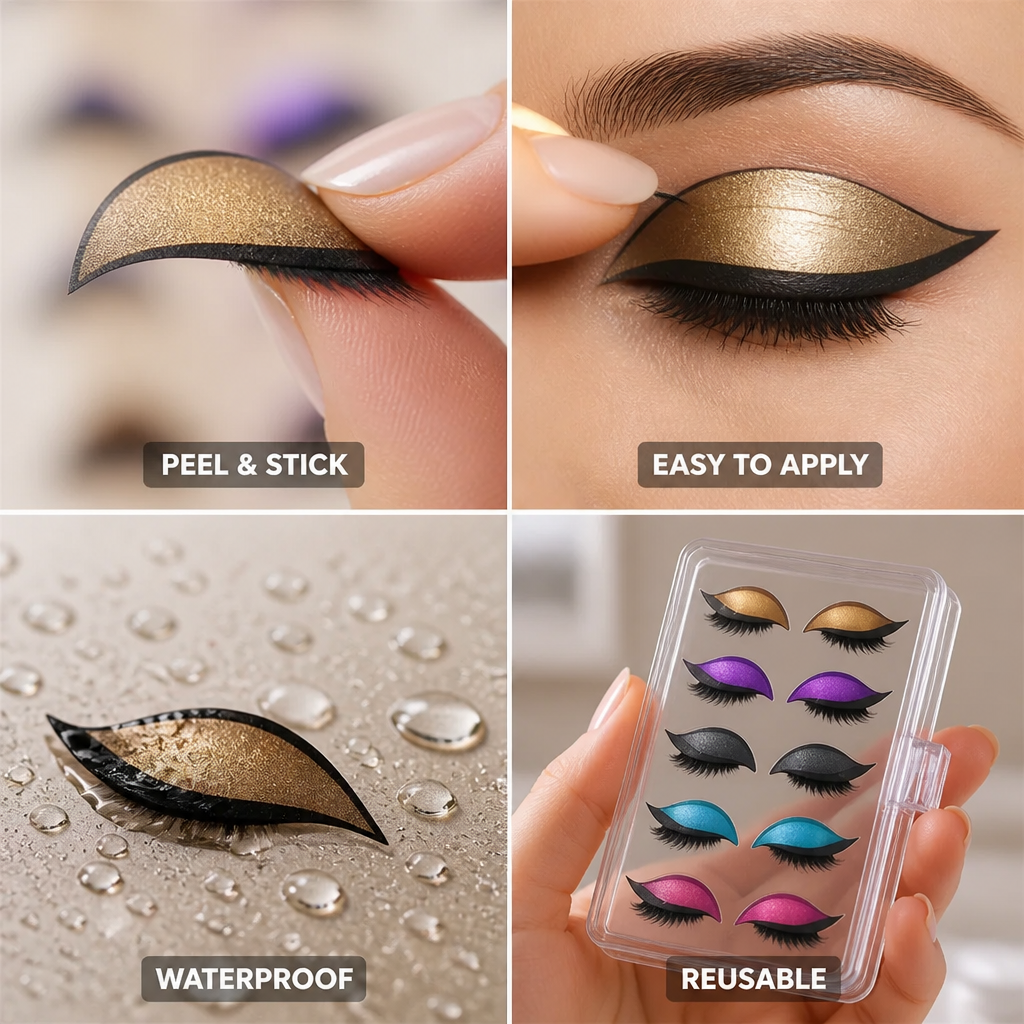 Eyelid Stickers Peel-And-Stick Waterproof Reusable