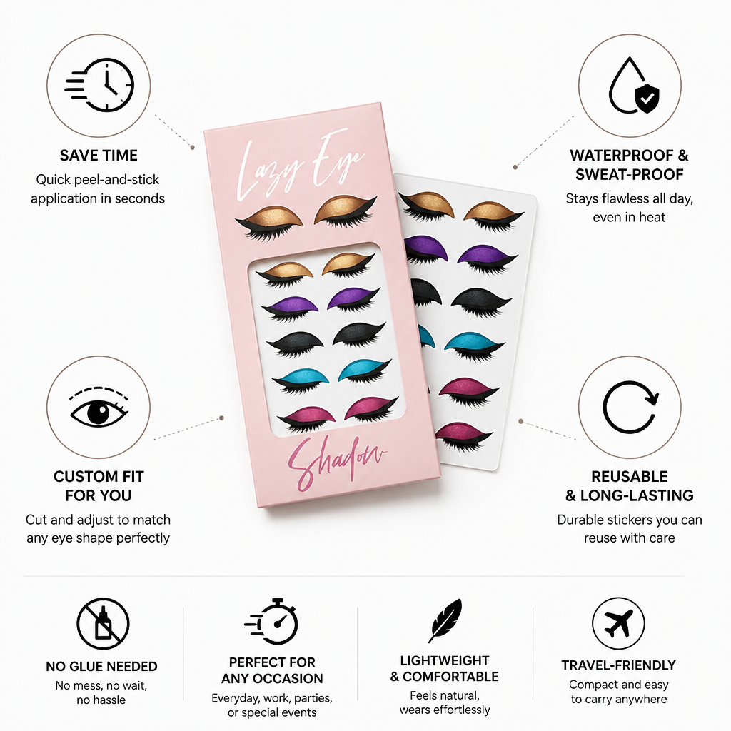 Eyelid Stickers Peel-And-Stick Waterproof Reusable
