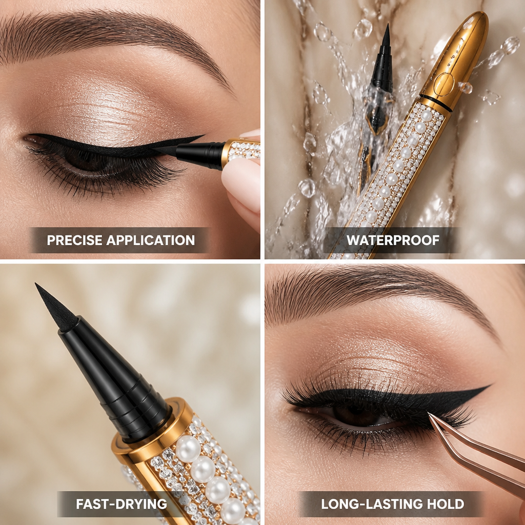 Eyeliner & Lash Adhesive Pen Fast-Drying Waterproof