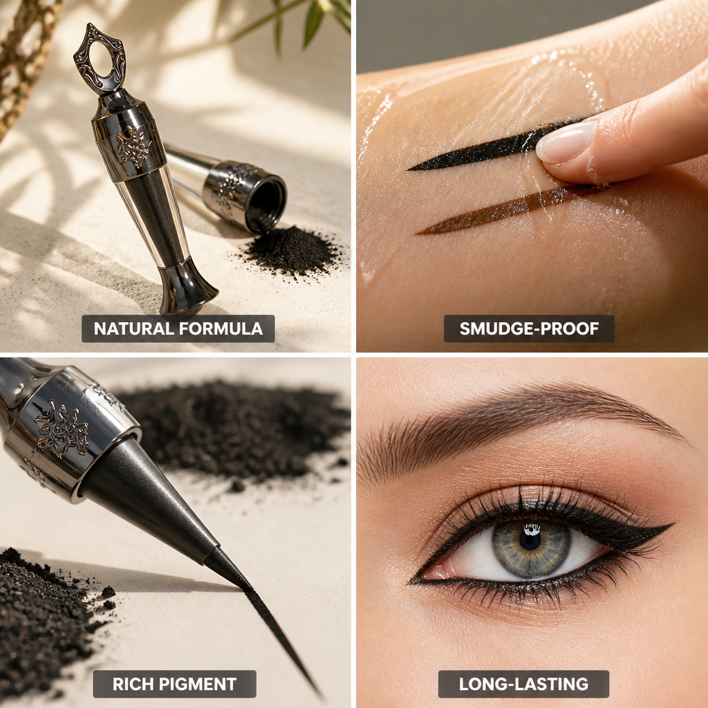 Eyeliner Smudge-Proof Long-Lasting Natural Formula