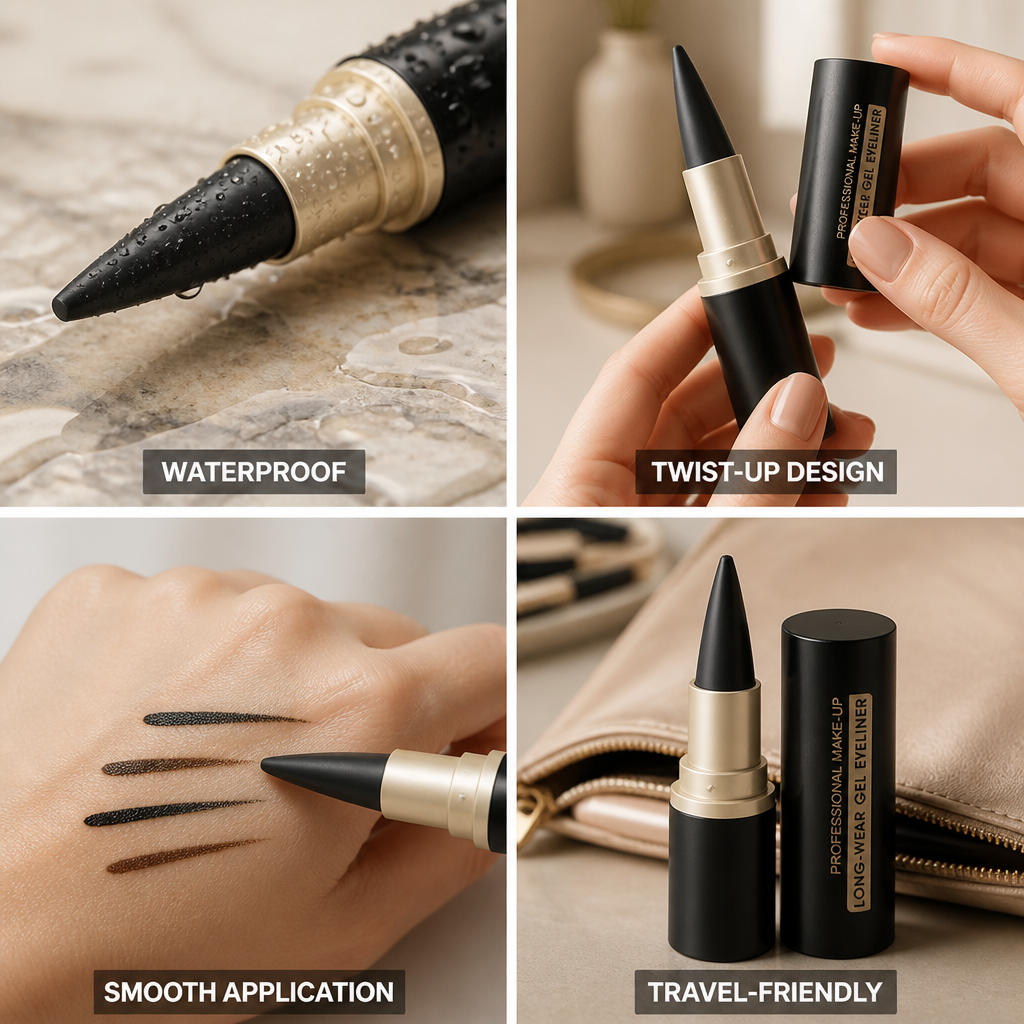 Eyeliner Stick Twist-Up Lipstick-Style Waterproof & Long-Lasting