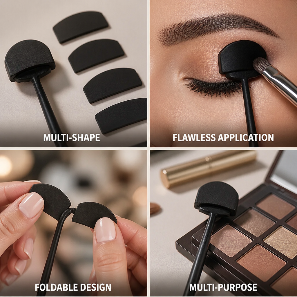 Eyeshadow Stencil Kit Foldable Multishape Set of 3