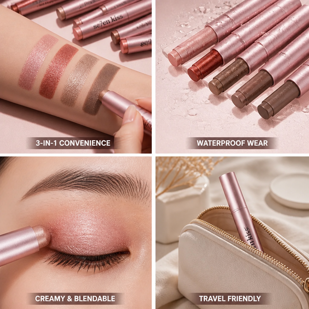 Eyeshadow Stick 3-In-1 Creamy & Long-Lasting