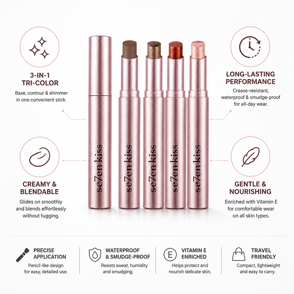 Eyeshadow Stick 3-In-1 Creamy & Long-Lasting