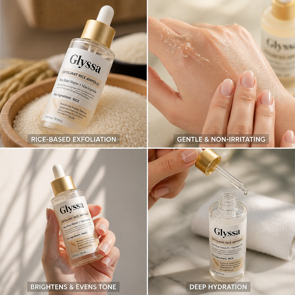 Face Peel Exfoliator Rice-Based Gentle Brightening